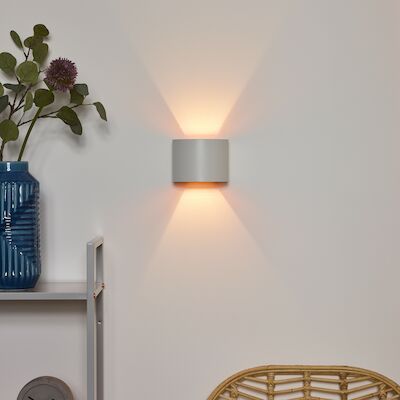 Lucide Xio seinävalaisin valkoinen